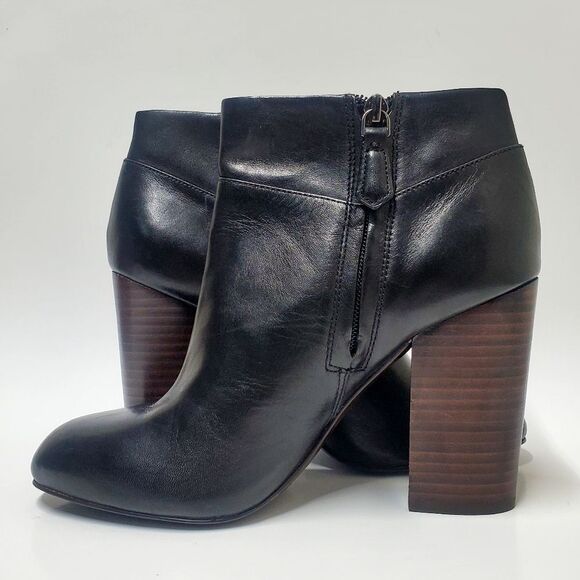 TORY BURCH Fulton Block Heel Ankle Booties in Size 9.5M - Picture 5 of 13